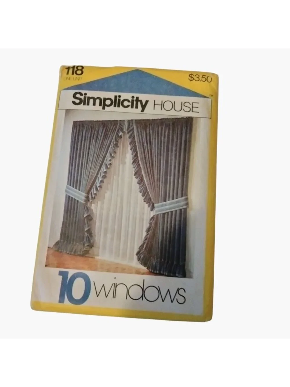 Simplicity House Sewing Pattern Window Curtains Instructions 10 Card Packet 118